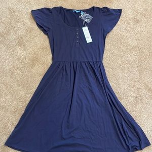 Draper James Flutter Sleeve Henley Midi Dress. Size: XS